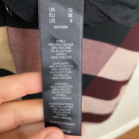 NWOT ASOS||  WHITE Funnel Neck Mini Dress in Block Stripe, Sold Out onli… - Picture 11 of 11